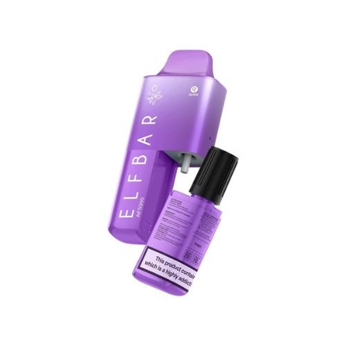 Elf Bar AF5000 Prefilled Vape Pod Device, Grape Flavor