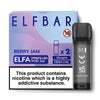 Elf Bar Elfa PreFilled Pod 2ml Nic Salt Prefilled Pod, Berry Jam Flavor