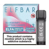 Elf Bar Elfa PreFilled Pod 2ml Nic Salt Prefilled Pod, Blueberry Cotton Candy Flavor