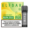 Elf Bar Elfa PreFilled Pod 2ml Nic Salt Prefilled Pod, Lemon Mint Flavor