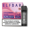 Elf Bar Elfa PreFilled Pod 2ml Nic Salt Prefilled Pod, Strawberry Grape Flavor