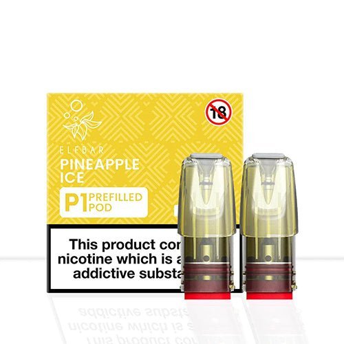 Elf Bar Mate P1 Pods Box of 10, Pineapple Ice Flavor
