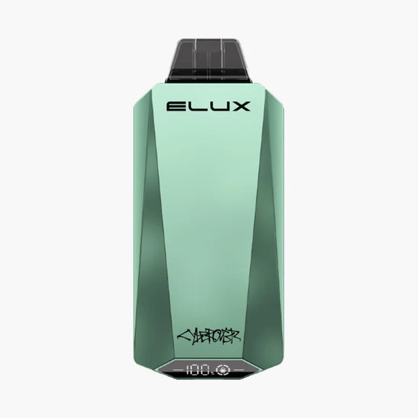 Elux Cyberover 15000 Puffs Prefiled Vape Kit Box of 10, Fresh Mint Flavor
