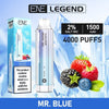 ENE Crystal Legend 4000 Puffs Prefilled Vape Pod Device, Mr Blue Favor