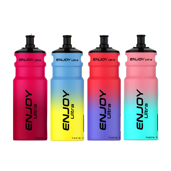 Image of 4 Bottle Shape Enjoy Ultra 9000 Vape Devices in Box of 10