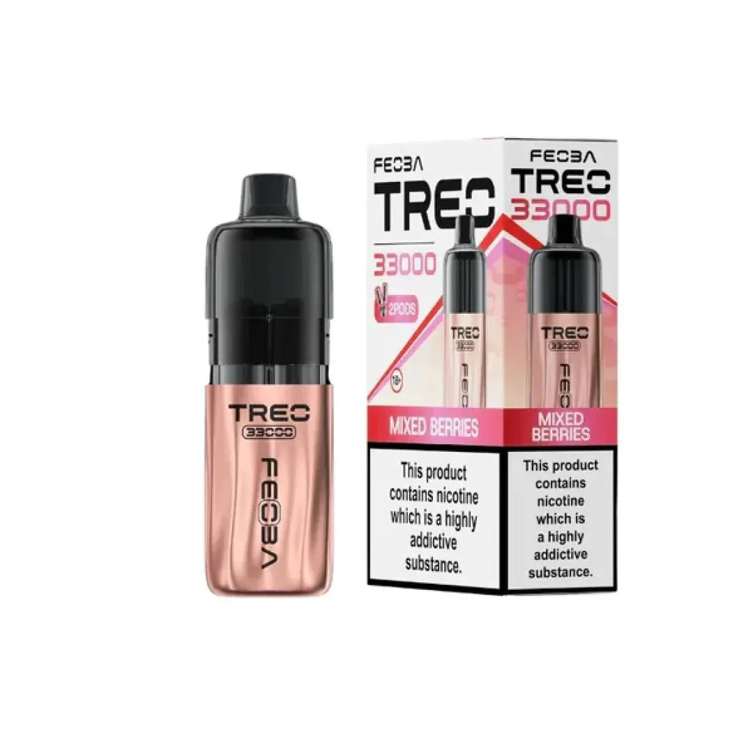Feoba Treo 33k Puffs Pre-filled Pod Vape Kit, Mixed Berries Flavor