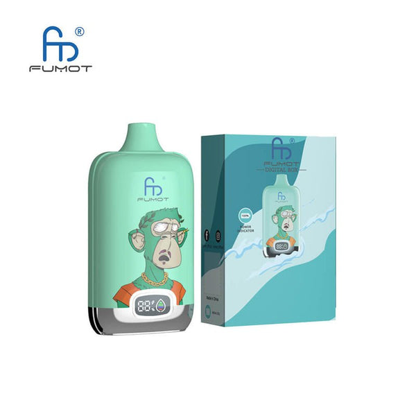 Fumot RandM Digital Box 12000 Puffs Prefilled Vape Pod, Watermelon Ice Flavor