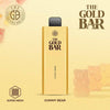 Gold Bar 4500 Puffs Prefilled Vape Puff Bar Box of 10, Gummy Bear Flavor