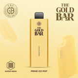 Gold Bar 4500 Puffs Prefilled Vape Puff Bar Box of 10, Prime Ice Pop Flavor