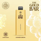Gold Bar 4500 Puffs Prefilled Vape Puff Bar Box of 10, Summer Dream Flavor