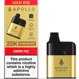 Gold Bar Apollo 20K Prefilled Vape Pod Kit, Cherry Fizz Flavour