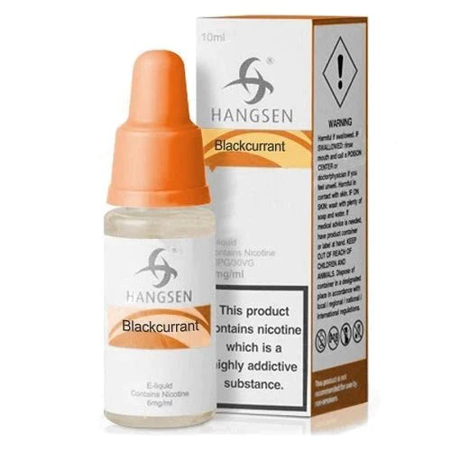 Hangsen 10ml Nic Salt E Liquid, Pack of 10, Blackcurrant Flavor