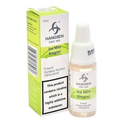 Hangsen 10ml Nic Salt E Liquid, Pack of 10, Ice Mint Flavor