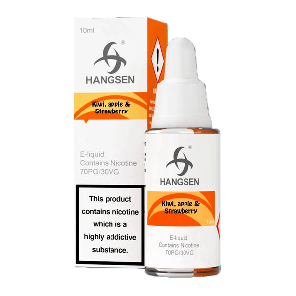 Hangsen 10ml Nic Salt E Liquid, Pack of 10, Kiwi Strawberry & Apple Flavor