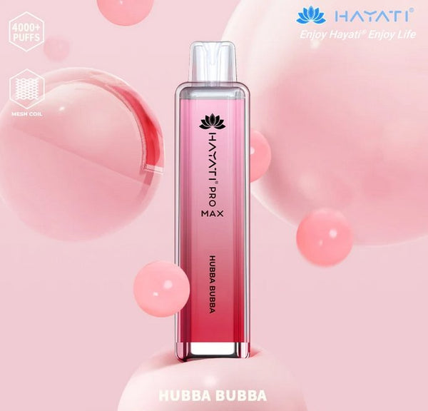 Hayati CrystalPro Max 4000 Puff Prefilled Vape Device, Hubba Bubba Flavor