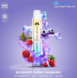 Hayati Crystal Pro Mini 600 Puff Prefilled Vape Bar Pod, Blueberry Chery Cranberry Flavor