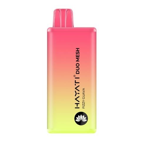 Hayati Duo Mesh 7000+ Puffs Prefilled Vape Box of 10 Fizzy Guava Flavor