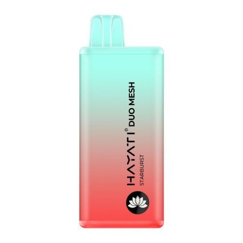 Hayati Duo Mesh 7000+ Puffs Prefilled Vape Box of 10 Starburst Flavor