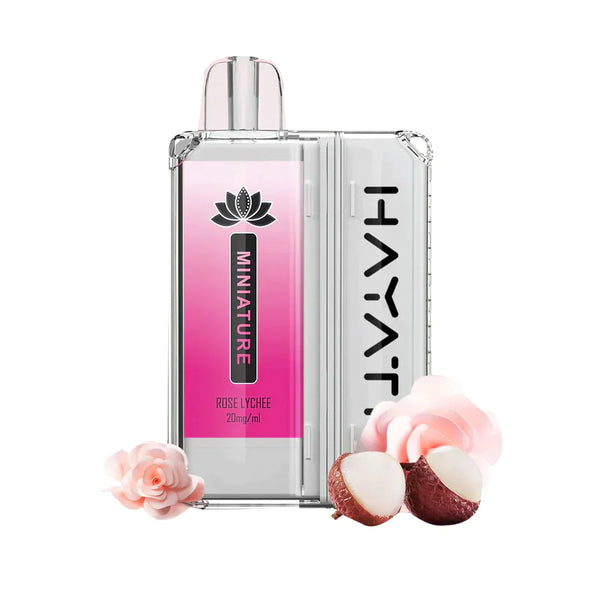 Hayati Miniature 600 Pod Kit Box of 10, Rose Lychee Flavor