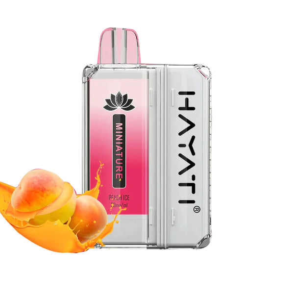 Hayati Miniature 600 Pod Kit , Peach Ice Flavor