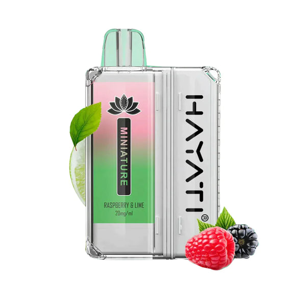 Hayati Miniature 600 Pod Kit , Raspberry Lime Flavor