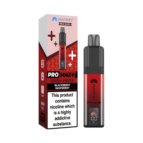 Image of Hayati Pro Max Plus 6000 Prefilled Kit Box of 5 offer flavour Blackberry Raspberry 