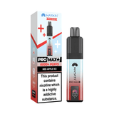Hayati Pro Max Plus 6000 Disposable Vape Device20mg Box of 5, Red Apple Ice UK Vaper