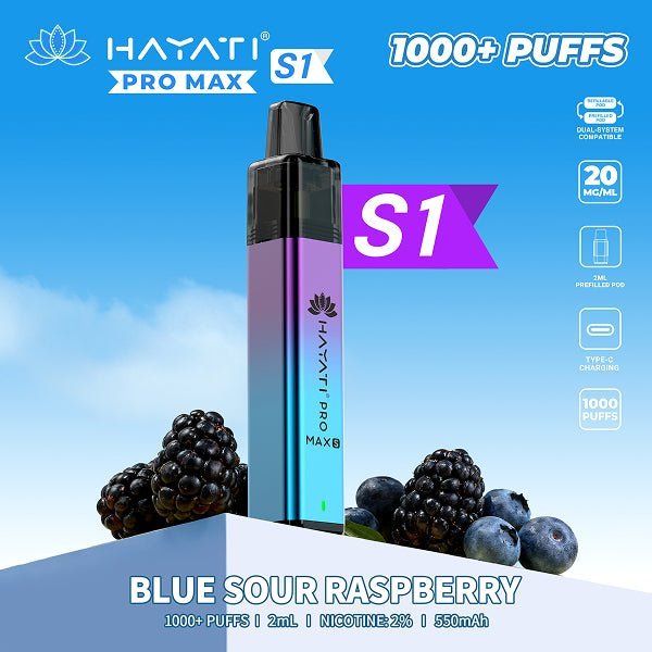 Hayati Pro Max S1 Prefilled Vape Box of 10 - option1