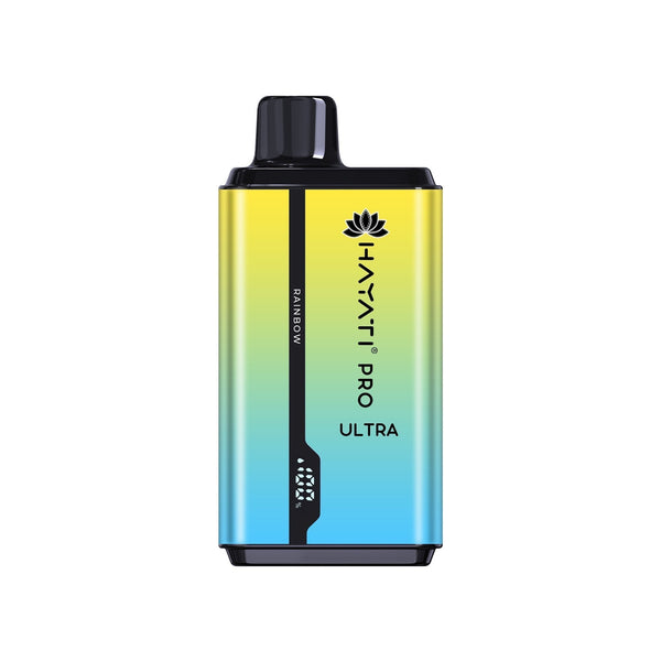 Hayati Pro Ultra 15000 Puffs Prefilled Vape Kit Device, Rainbow Flavor