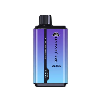 Hayati Pro Ultra 15000 Puffs Prefilled Vape Pod,Blue Berry Raspberry Flavor