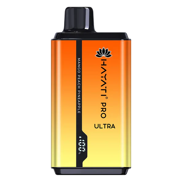 Hayati Pro Ultra 15000 Puffs Prefilled Vape Pod, Mango Peach Pineapple Flavor