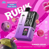 Hayati Rubik 7000 Puffs Pre Filled Vape Kit Pack of 5, Summer Dream Flavor