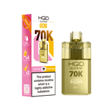 HQD Glow Air 70000 Prefilled Pod Vape Kit, Peach Mango Flavor