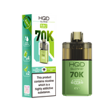 HQD Glow Air 70000 Prefilled Pod Vape Kit, Strawberry Kiwi Flavor