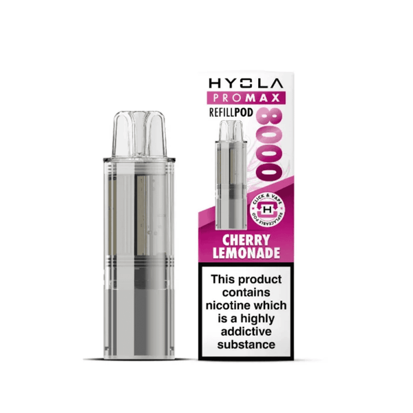Hyola Pro Max 8000 Prefilled Replacement Pod Box of 5, Cherry Lemonade Flavour 