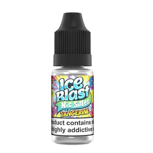 Ice Blast 10ml Nic Salt E Liquid, Pack of 10, Iced Tangerine Flavor