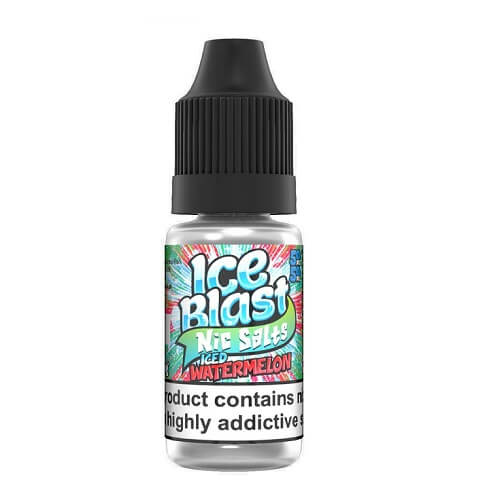Ice Blast 10ml Nic Salt E Liquid, Pack of 10, Iced Watermelon Flavor
