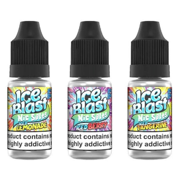 Ice Blast 10ml Nic Salt E Liquid, Pack of 10, UK Vaper