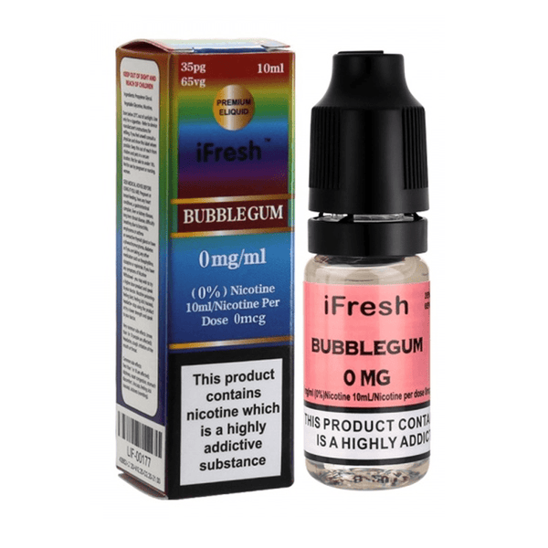 iFresh 10ml Nic Salt E-Liquid, Pack of 10, Bubblegum Flavor