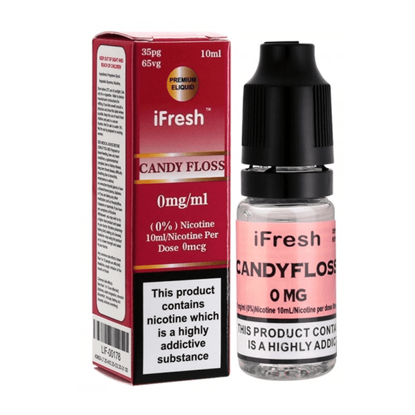 iFresh 10ml Nic Salt E-Liquid, Pack of 10, Candy Floss Flavor