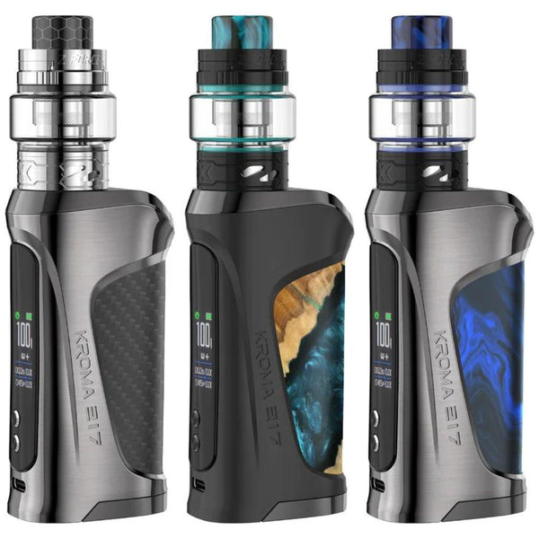 Innokin Kroma 217 Z Force Vape Mod Kit, Carbon Fiber, Mariana Blue And River Wood Colours