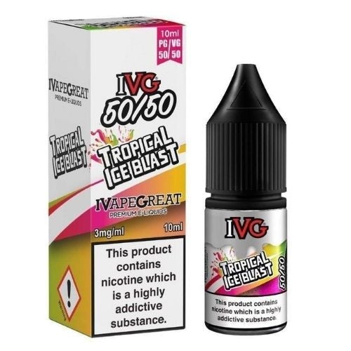 IVG 10ml Nic Salt E Liquid, Pack of 10, Tropical Ice Blast Flavor
