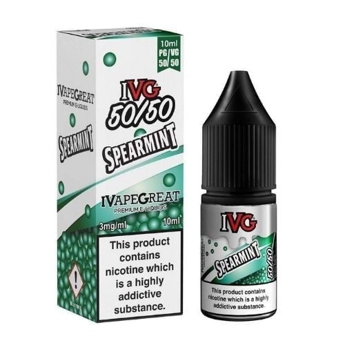 IVG 10ml Nic Salt E Liquid, Pack of 10, Spearmint Flavor