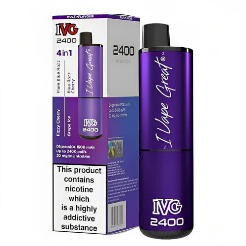 IVG 2400 Prefilled Vape Pod Device, Purple Edition