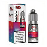 IVG 6000 10ml E Liquid Pack of 10, Strawberry Raspberry Crush Flavor