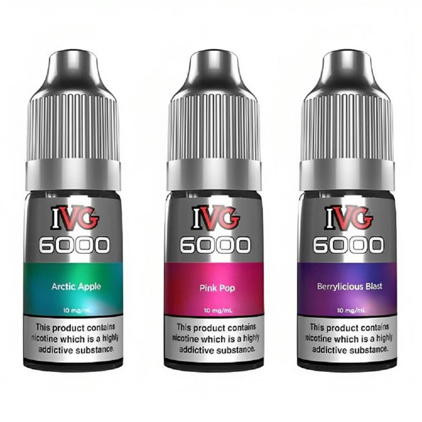 IVG 6000 10ml E Liquid Pack of 10, UK Vaper