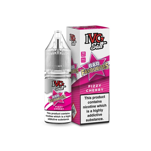 IVG Salts 10ml IVG Bar Favourites Pack of 10, Fizzy Cherry Flavor