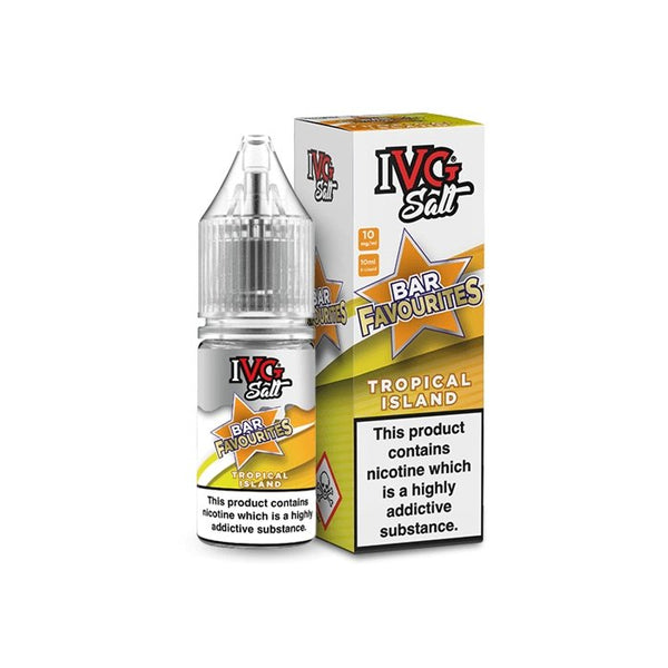 IVG Salts 10ml IVG Bar Favourites Pack of 10, Tropical Island Flavor