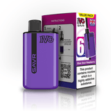 IVG SAVR 3000 Puff Prefilled Vape Kit Box of 5, Blue Sour Raspberry Flavor