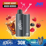 Jnr Aurora 30K Pre-filled Pod Vape Kit, Cherry Berry Flavor